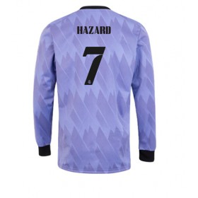Herren Fußballbekleidung Real Madrid Eden Hazard #7 Auswärtstrikot 2022-23 Langarm